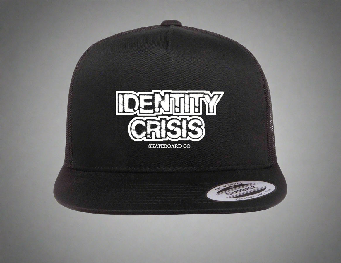 Stencil Logo Snapback Trucker Hat